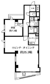 H&M南青山イースト 201 間取り図