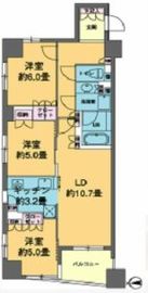 カスタリア東日本橋 801 間取り図