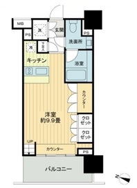 イクサージュ目黒 2階 間取り図