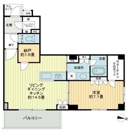 アデニウム高輪 2階 間取り図