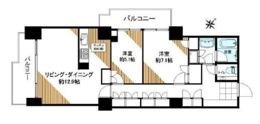 六本木ファーストプラザ 19階 間取り図