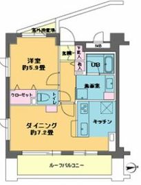 カスタリア目白 701 間取り図