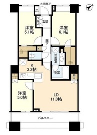 エアライズタワー 37階 間取り図