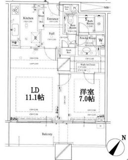 ザ・タワーグランディア 12階 間取り図