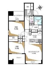 クレヴィア東京八丁堀湊ザ・レジデンス 12階 間取り図