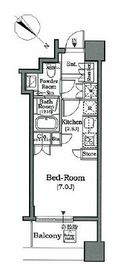 ホライズンプレイス赤坂 1106 間取り図