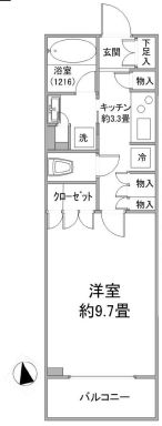 富久クロスグリーンレジデンス 4階 間取り図