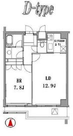 The Hermitage (ザ・ハーミティッジ) 203 間取り図