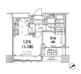 ザ・ヒルトップタワー高輪台 19階 間取り図