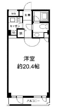 グラン・クロワージュ御殿山 309 間取り図