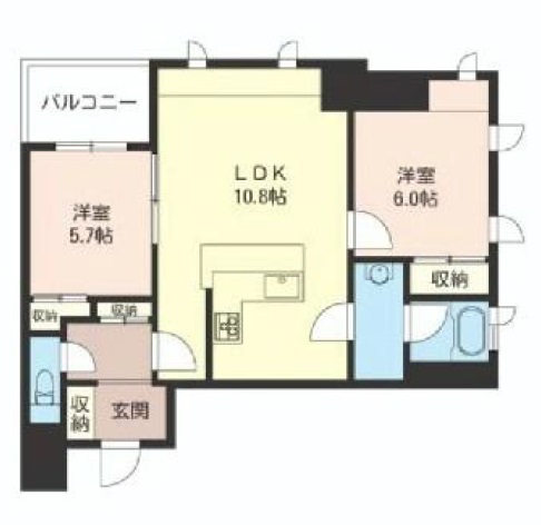パークホームズ南麻布ザレジデンス 701 間取り図