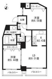 レジディア三軒茶屋2 602 間取り図