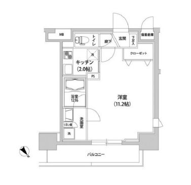 ラフォンテ渋谷3丁目 504 間取り図