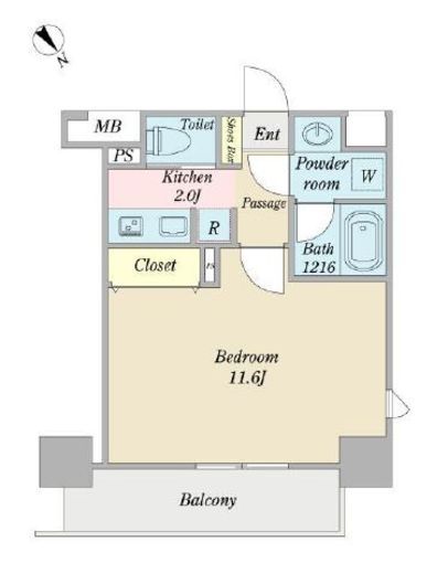 ラフォンテ渋谷3丁目 904 間取り図