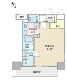 ラフォンテ渋谷3丁目 1004 間取り図