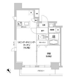 ラフォンテ渋谷3丁目 503 間取り図