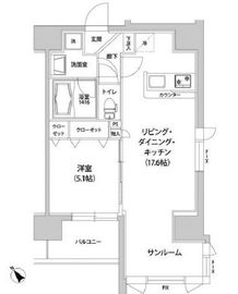 ラフォンテ渋谷3丁目 202 間取り図