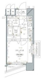 ファーストリアルタワー新宿 801 間取り図