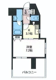 エスティメゾン三軒茶屋2 501 間取り図