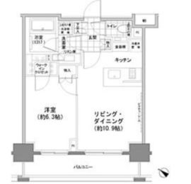 パークハビオ人形町 507 間取り図