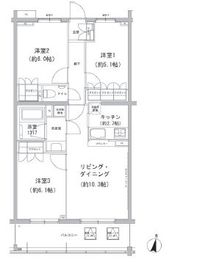 ヒューリックコート雪が谷 408 間取り図