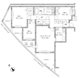 MFPRコート代官山 406 間取り図