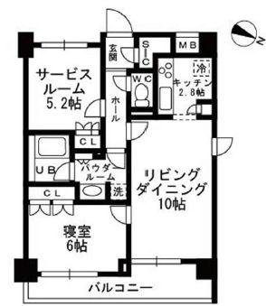 シャンピアグランデ深沢 316 間取り図