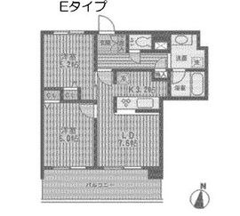 レジディア両国 802 間取り図