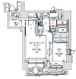 アルティザ東銀座 2階 間取り図