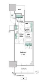 パークアクシス豊洲キャナル 717 間取り図