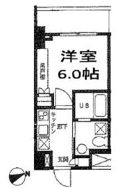 カスタリア門前仲町2 408 間取り図