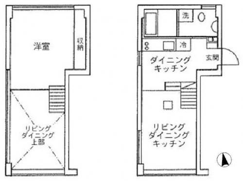 クレール白金台 401 間取り図