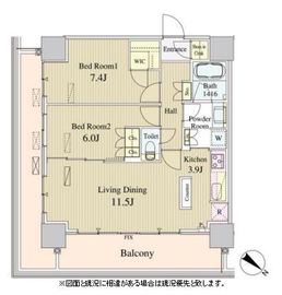 ルミレイス豊洲 1408 間取り図