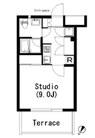 ラティエラ乃木坂 103 間取り図