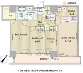 ルミレイス豊洲 1707 間取り図