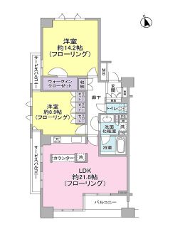 麻布市兵衛町ホームズ 12階 間取り図