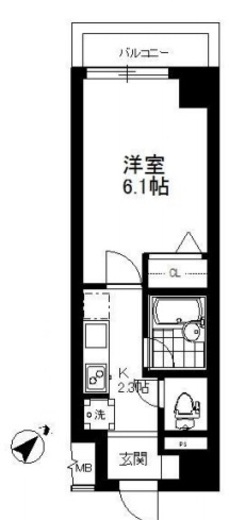 ステージファースト恵比寿 7階 間取り図