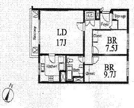 代々木テラスアパートメント 204 間取り図