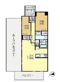 プレミスト神楽坂 6階 間取り図