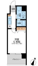 フォレシティ豊洲 406 間取り図