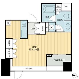 ラコント新宿セントラルパークアパートメント 12階 間取り図