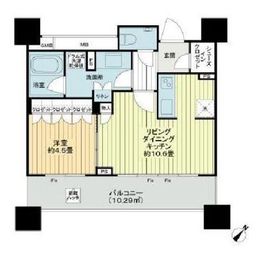 ザ・ヒルトップタワー高輪台 9階 間取り図