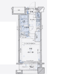 パレステュディオ神楽坂シティタワー 3階 間取り図