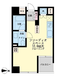 フリーディオ広尾南 1階 間取り図