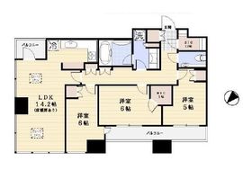 キャピタルマークタワー 47階 間取り図