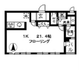 レガロ高輪 206 間取り図