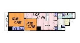 ライトコート四谷 3階 間取り図