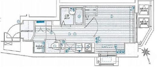ミリオンタワー虎ノ門 4階 間取り図