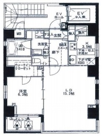 ウィステリア銀座 401 間取り図