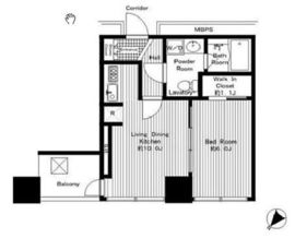 シティタワー新宿新都心 7階 間取り図